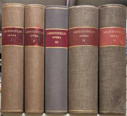 Aristotelis Opera ex Recensione Immanuelis Bekkeri edidit Academia Regia Borussica. 5vols.