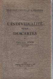 L'Individualite selon Descartes