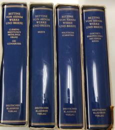 Bettine von Arnim Werke und Briefe in vier Bänden
