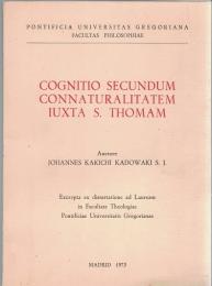 Cognitio Secundum Connaturalitatem Iuxta S.Thomam