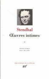Stendhal Œuvres intimes II