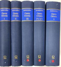 Aristoteles Opera Omnia : Graece et Latine cum indice nominium et rerum absolutissimo 6 Bde. in 5 Bänden.