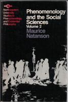 Phenomenology and the Social Sciences vol.1/2