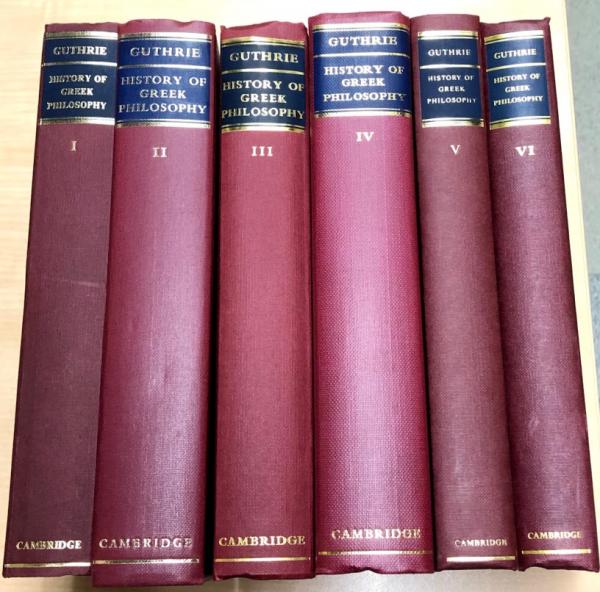 A History of Greek Philosophy Vol.1-6 | ¥27,500 - 日本の古本屋