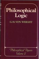 Philosophical Papers of Georg Henrik von Wright Vol.1-3 (3vols.)