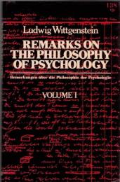 Remarks on the Philosophy of Psychology Vol.1/2