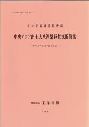 インド省図書館所蔵中央アジア出土大乗涅槃経梵文断簡集 : スタイン・ヘルンレ・コレクション