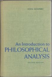 An Introduction to Philosophical Analysis