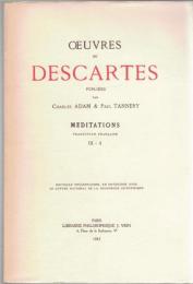 Oeuvres de Descartes  IX -1 : Meditations