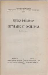 Études d'histoire littéraire et doctrinale : Quatrième Série