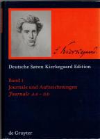 Deutsche Søren Kierkegaard Edition Bd.I-V
