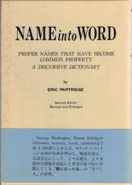 Name into Word : Proper Names that have become common property : A Discursive Dictionary