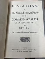 Leviathan, or The Matter, Forme, & Power of a Common-Wealth Ecclesiasticall and Civill