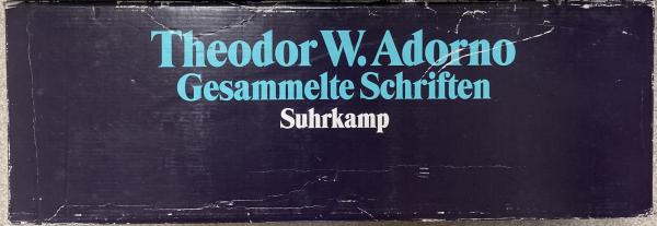 文学・小説 Theodor W. Adorno Gesammelte Schriften Theodor W. Adorno Gesammelte Schriften 20 Bd. in 23(Th.W. Adorno