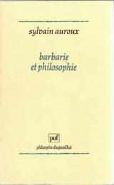 Barbarie et philosophie