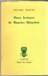 Deux lectures de Maurice Blanchot