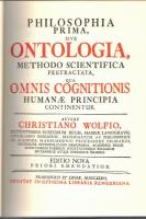 Christiani Wolffii Philosophia prima, sive, Ontologia