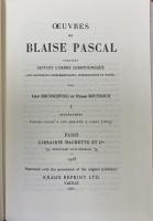 Œuvres de Blaise Pascal publiées suivant l'ordre chronologique, avec documents complémentaires