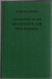 Einleitung in die Geschichte der Philosophie