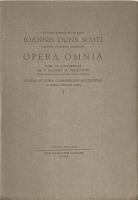 Ioannis Duns Scoti Opera Omnia I-VII, XVI-XIX
