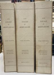 Les Essais de Montaigne. reproduction typographique de l'exemplaire annote par l'auteur et conserve a la bibliotheque de Bordeaux Avec un Avertissement et une Notice