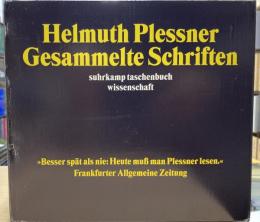 Helmuth Plessner Gesammelte Schriften in 10 Bdn.