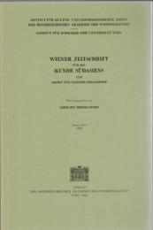 Wiener Zeitschrift für die Kunde Südasiens und Archiv für indische Philosophie. Band 41 