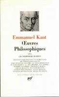 Emmanuel Kant Œuvres philosophiques1・2・3