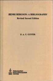 Henri Bergson: A Bibliography 
