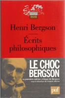 La première édition critique des Œuvres de Bergson (17 Vols.)