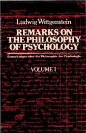 Remarks on the Philosophy of Psychology Vol.1/2
