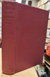 A History of Sanskrit Literature