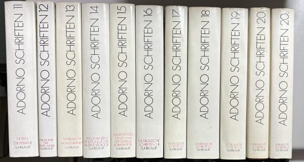 Theodor W. Adorno Gesammelte Schriften 20Bdn. in 23 Tl.(Th.W