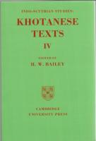 Indo-Scythian Studies: Being Khotanese Texts Volume I-III, IV, V, VI (5 Vols.)