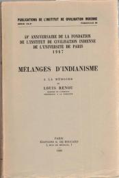 Mélanges d'indianisme : A la Mémoire de Louis Renou