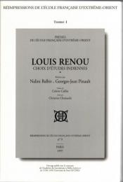 Louis Renou : Choix d'Études Indiennes 