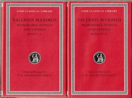 Memorable Doings and Sayings, Volume I: Books 1–5, Volume II: Books6-9
