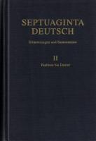 Septuaginta Deutsch - Erläuterungen und Kommentare 