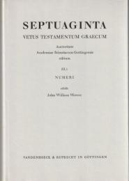 Septuaginta. Vetus Testamentum Graecum Bd. III, 1 :Numeri