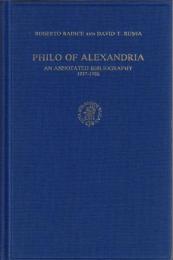 Philo of Alexandria. An annotated bibliography 1937-1986