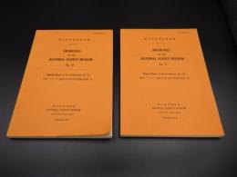 伊豆・マリアナ島弧の自然史科学的総合研究　Ⅰ・Ⅱ