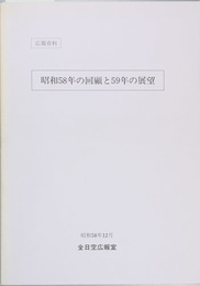 回顧と展望 （昭和５８年の回顧・昭和５９年の展望)・（昭和５９年の回顧・昭和６０年の展望）