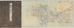 長門国図  地図：山・川・島・街道等の記載有り
