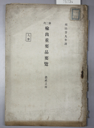輸出重要品要覧 農産之部 茶／茶（第２次）／米／蚕糸／紅茶及磚茶／煙草／煙草（第２次）／薄荷脳及薄荷油／人参(第２次)／人参(第３次)／他