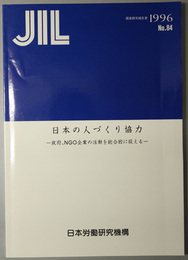 日本の人づくり協力 政府、ＮＧＯ、企業の活動を総合的に捉える（ＪＩＬ調査研究報告書 Ｎｏ．８４）