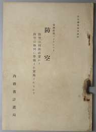 防空  瑞西防空パンフレット：防空は何故必要か？防空は如何に準備され実施されるか？（防空関係参考資料）