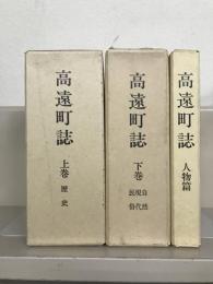 高遠町誌（長野県上伊奈郡） 上下巻人物篇 揃