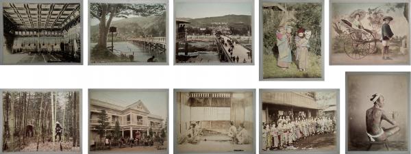 明治期手彩色写真帖 （長崎・神戸・京都・横浜・箱根・東京・日光／他