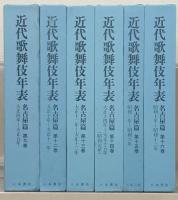 近代歌舞伎年表：名古屋篇 １～１６巻