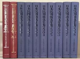 日本民間放送年鑑 1999（平成11年版）～2008（平成19年度版）